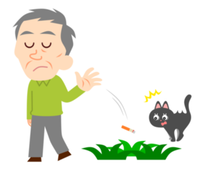 たばこのポイ捨て