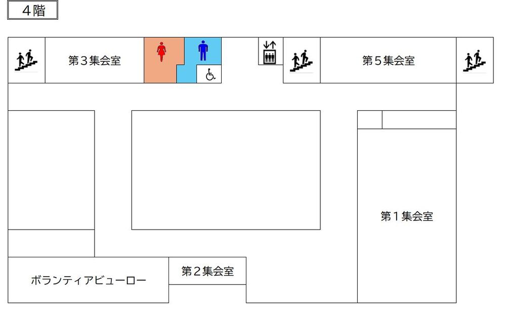 フロア図:菖蒲行政センター4階