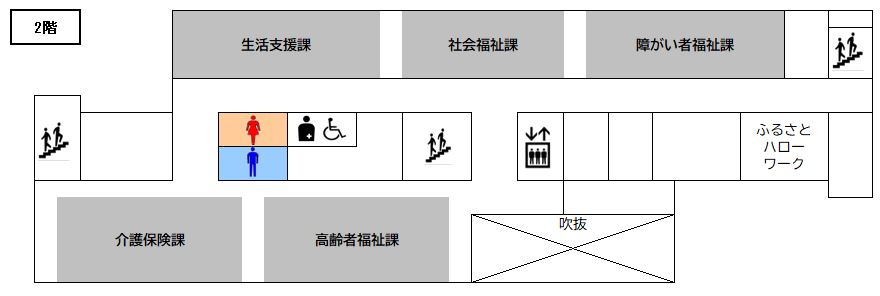 イラスト:本庁舎2階フロア図