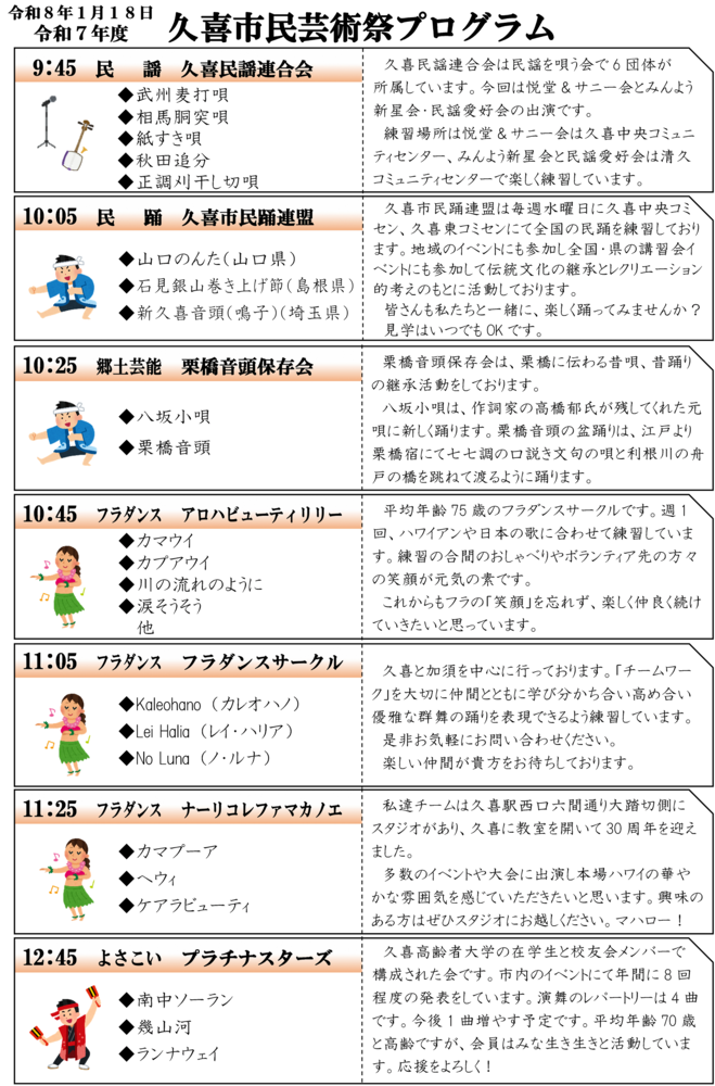 プログラム(表)