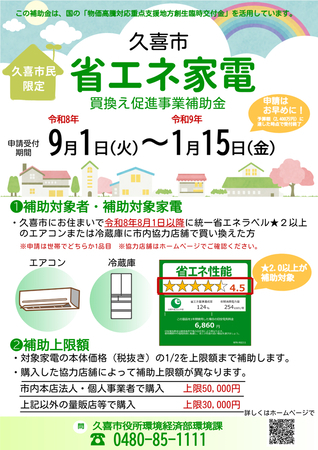 省エネ家電チラシ