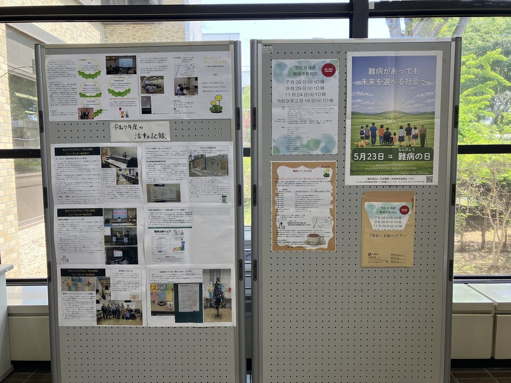 市役所の展示風景