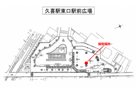 画像:久喜駅東口駅前広場