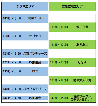 画像:タイムスケジュール