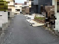 倒壊したブロック塀