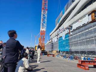 写真：新ごみ処理施設上棟式