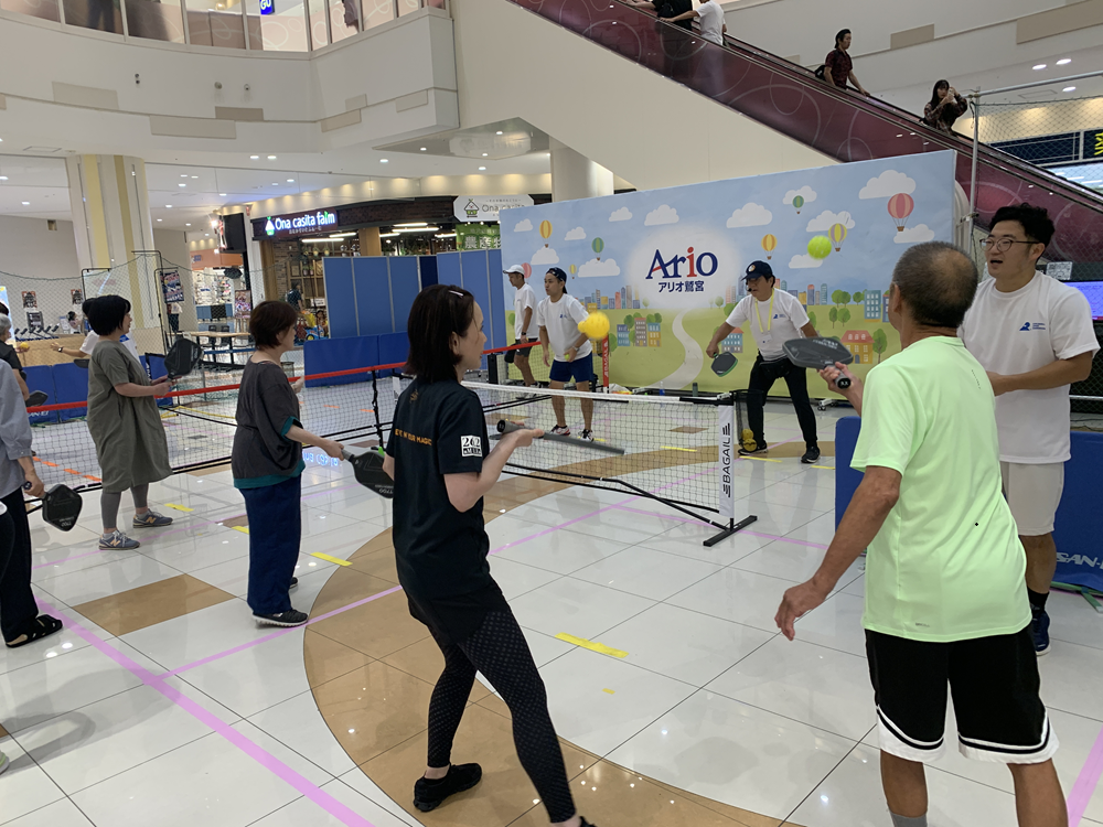 商業施設と連携してスポーツイベントを実施
